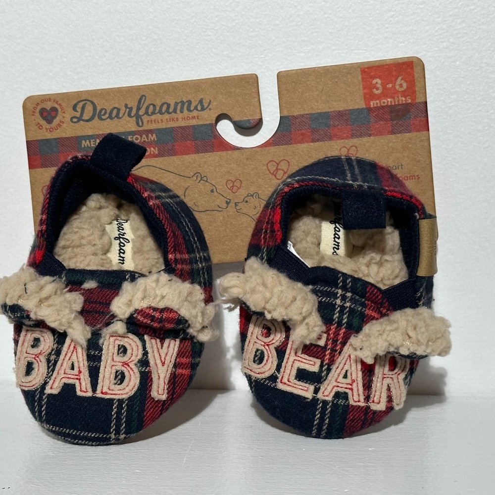 Dearfoams | Baby Bear Slippers | 3-6 months | NWT